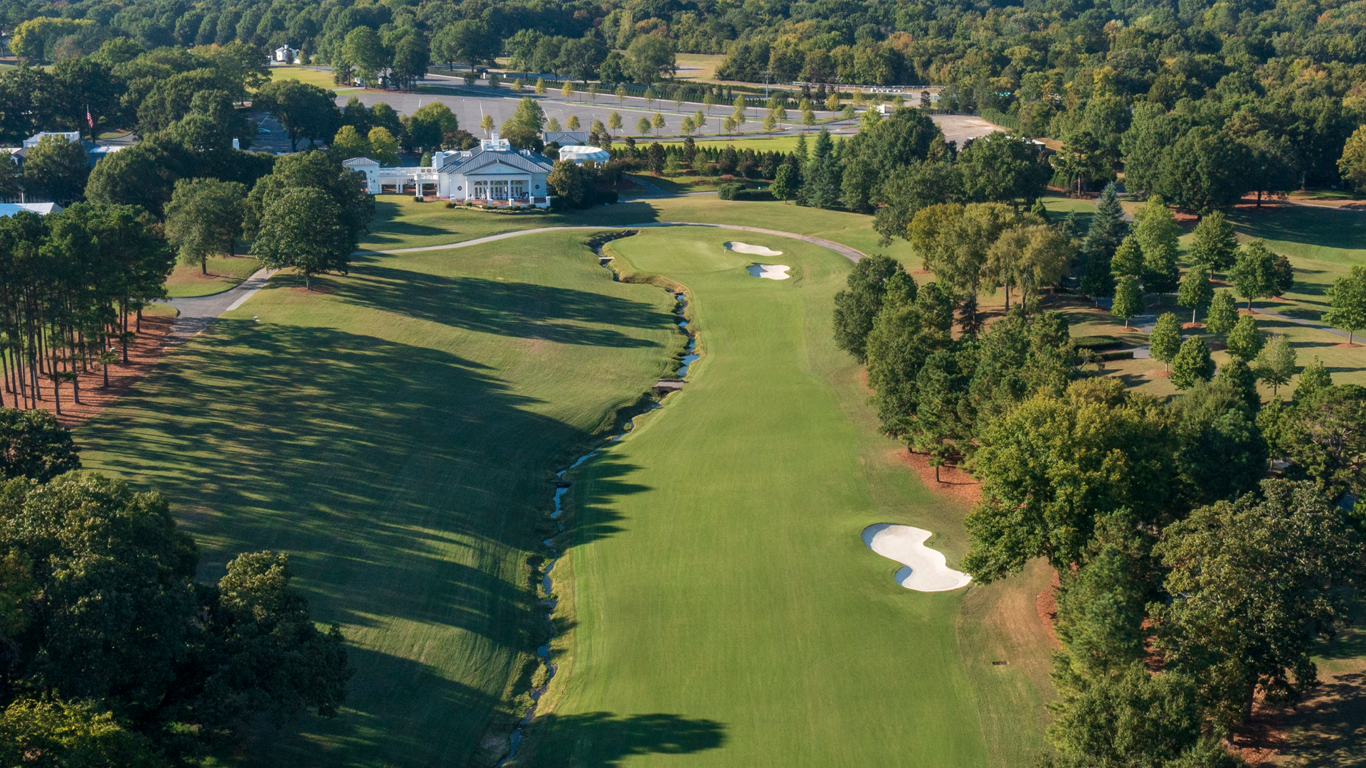 Aerial over the 18th